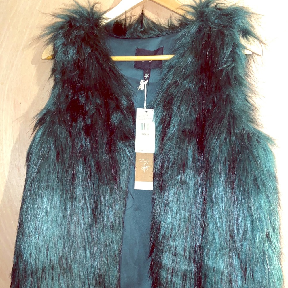 Faux fur vest